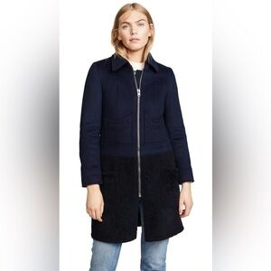 Coach Shearling Wool Coat 🆕